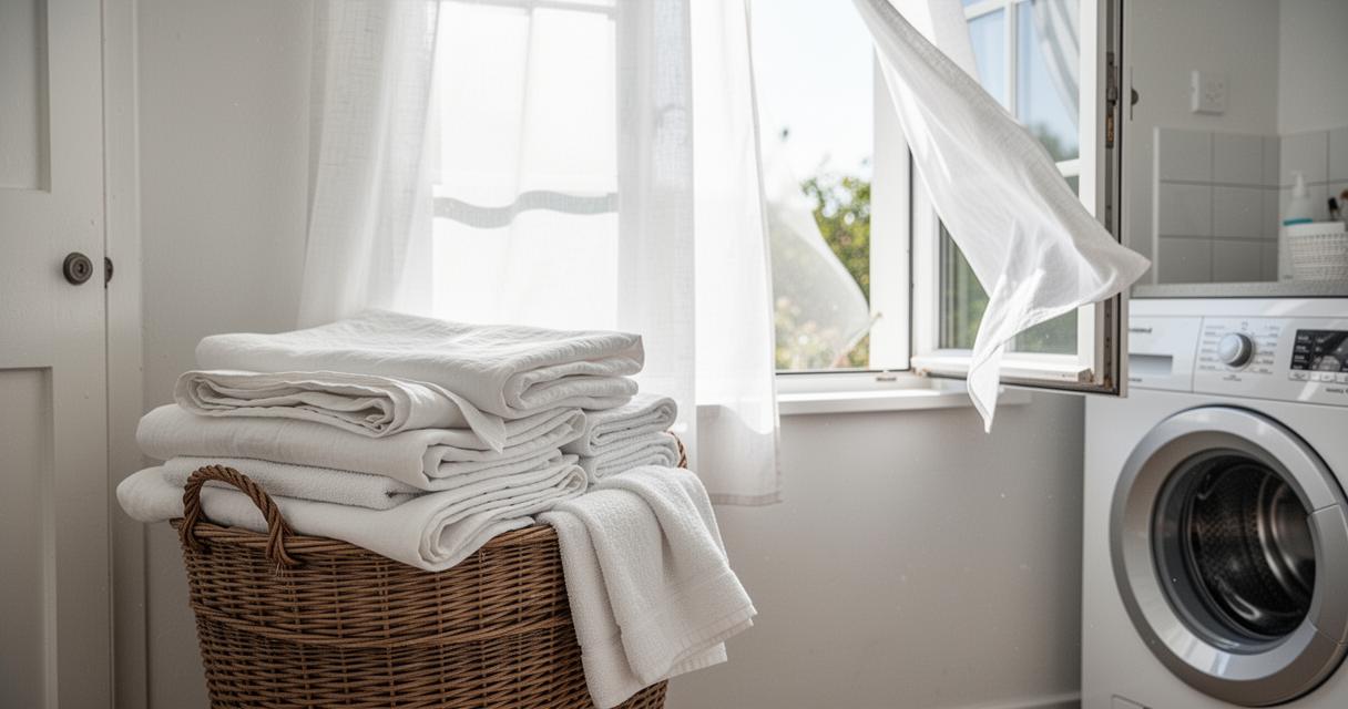 Lavage du linge de maison : fréquence et températures